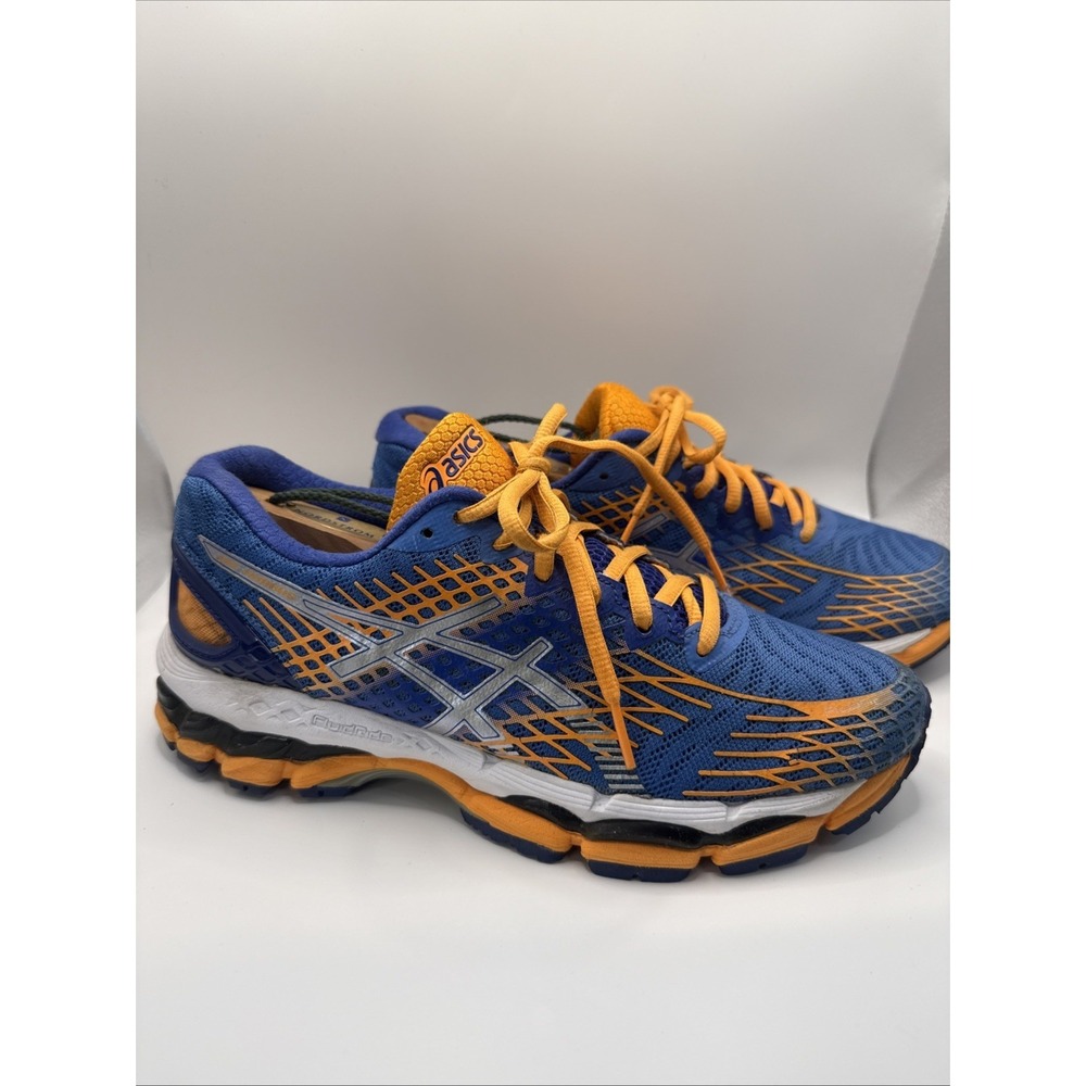 Size 7.5- ASICS GEL-Nimbus 17 Black T557N9935  W-5